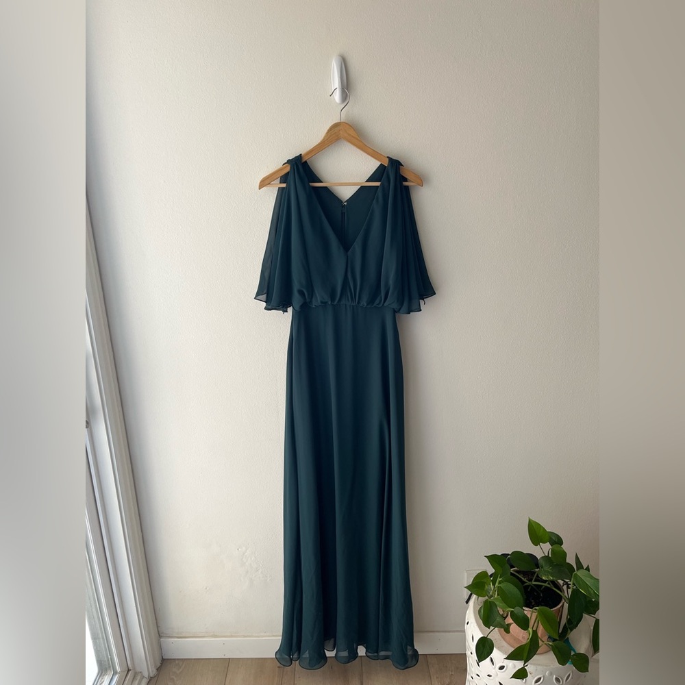 After Six Dark Green Maxi Gown